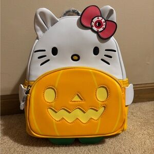 Hello Kitty Sanrio Loungefly Pumpkin Candy Scented Glow Mini Backpack